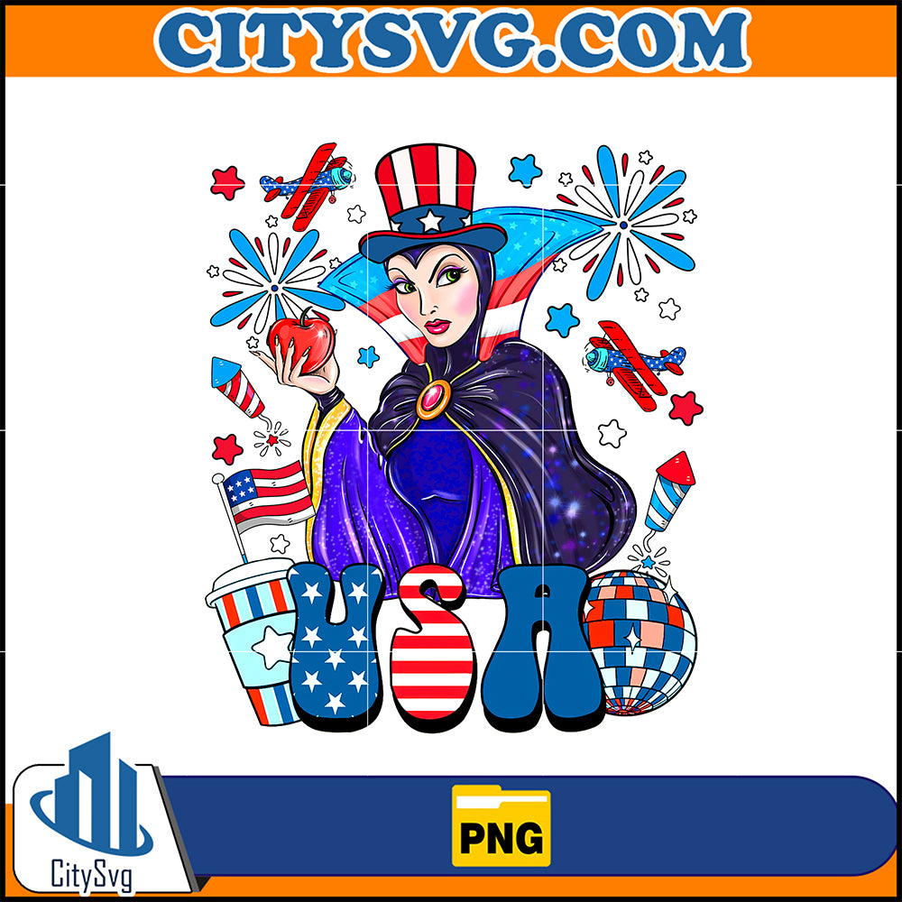 Evil Queen Usa Png, Cartoon 4th Of July Png, 4th Of July 2024 Png ...