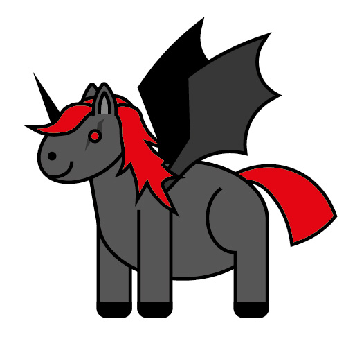 evil unicorn cliparts