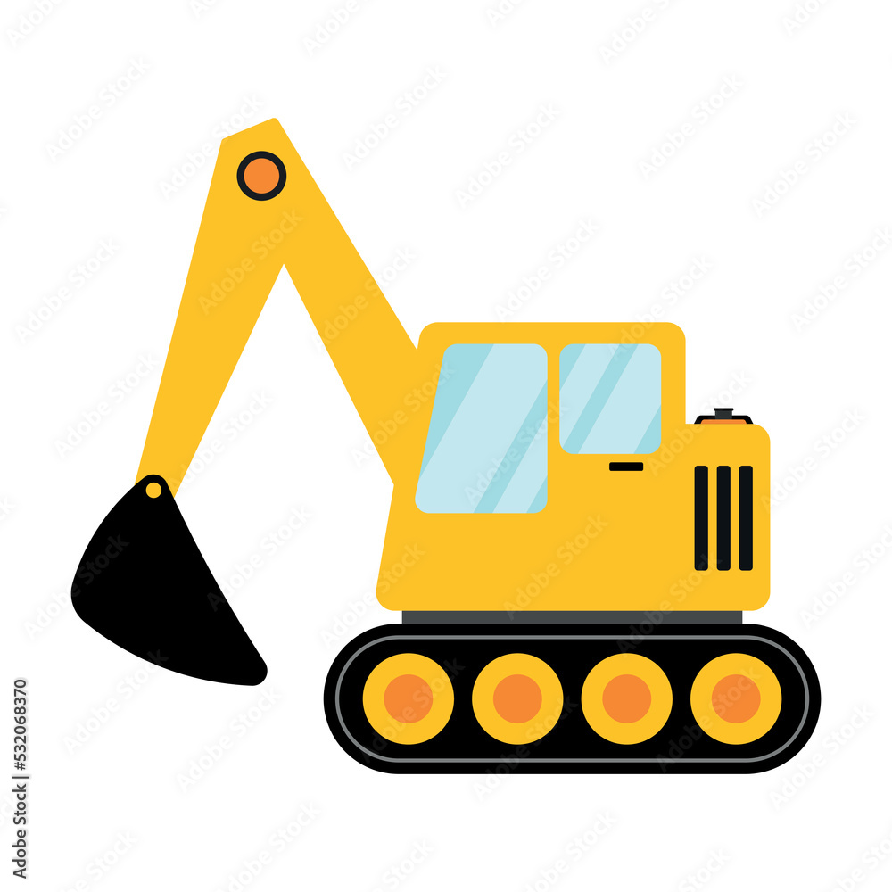 excavating equipment cliparts
