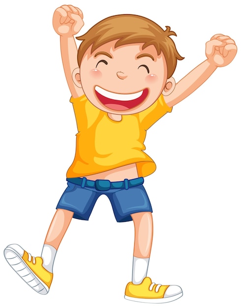 excited boy cliparts