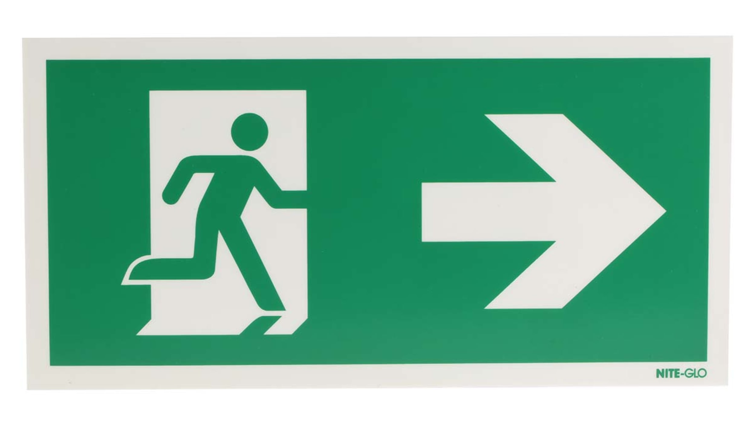 Plastic Emergency Exit Right Non-Illuminated Emergency Exit Sign | RS