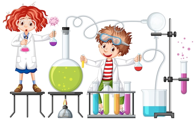 Science Experiment Clipart Vectors &amp; Illustrations for Free ...
