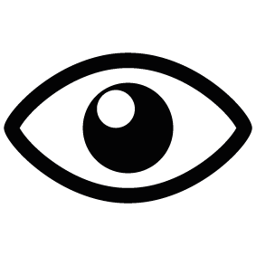 eye silhouette cliparts
