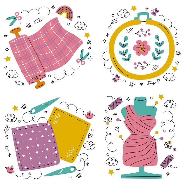 fabric cliparts