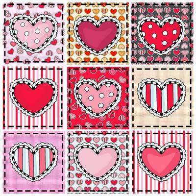 fabric heart cliparts