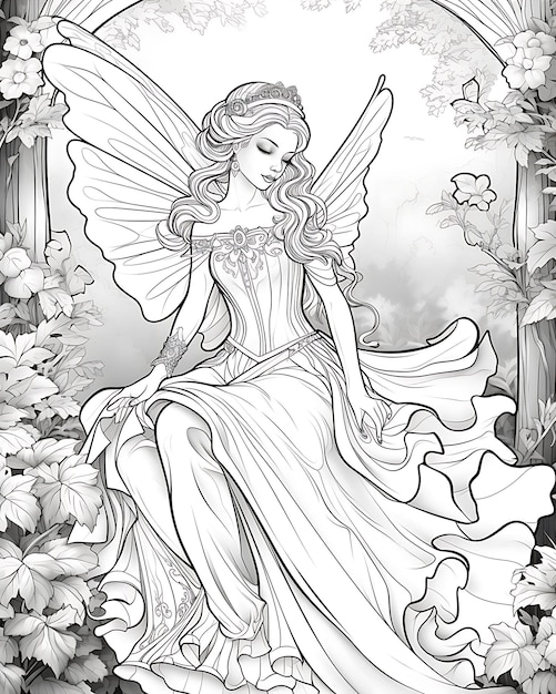fairy color pages