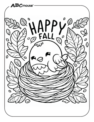 fall color pages printable