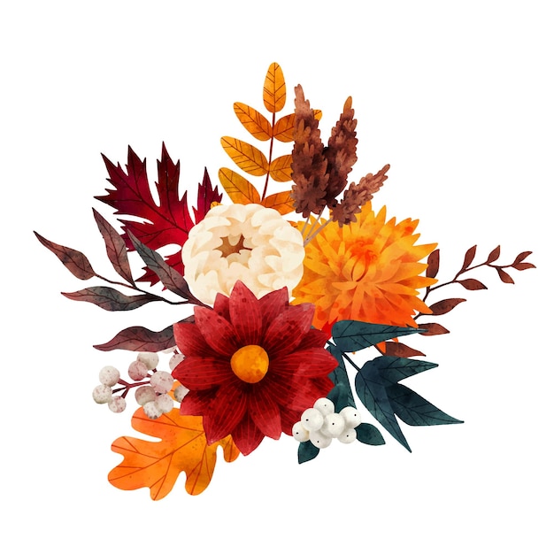 Autumn Flowers Vectors &amp; Illustrations for Free Download | clipart library