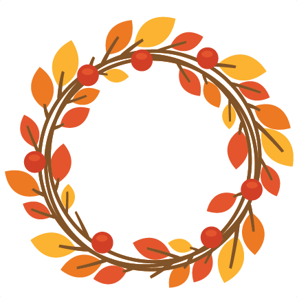fall wreaths cliparts