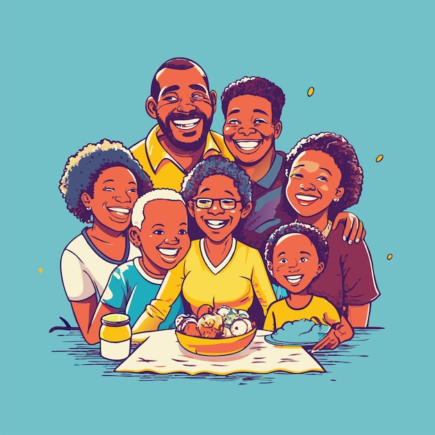family bowl cliparts
