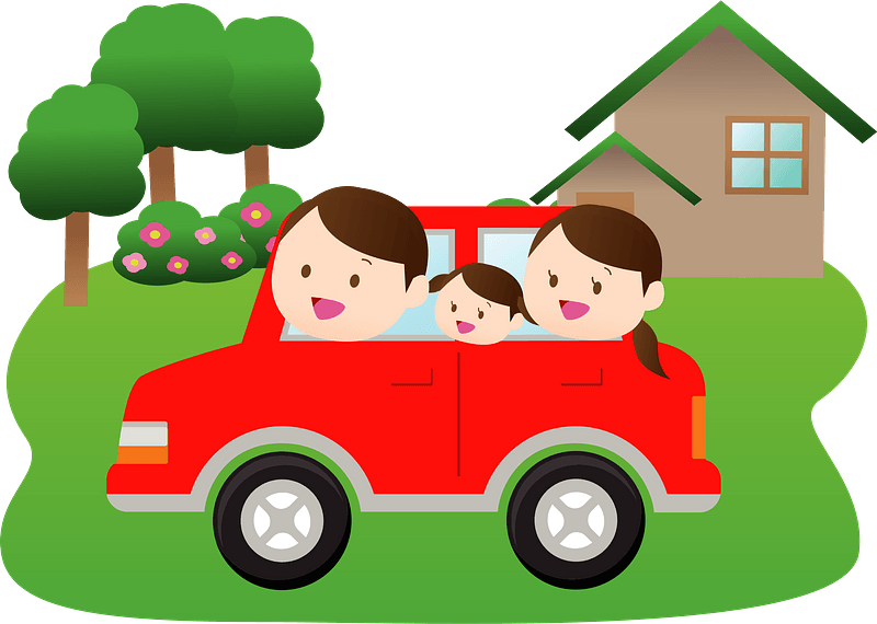 family cars cliparts