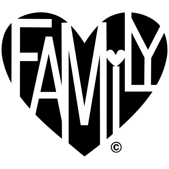 family cliparts heart