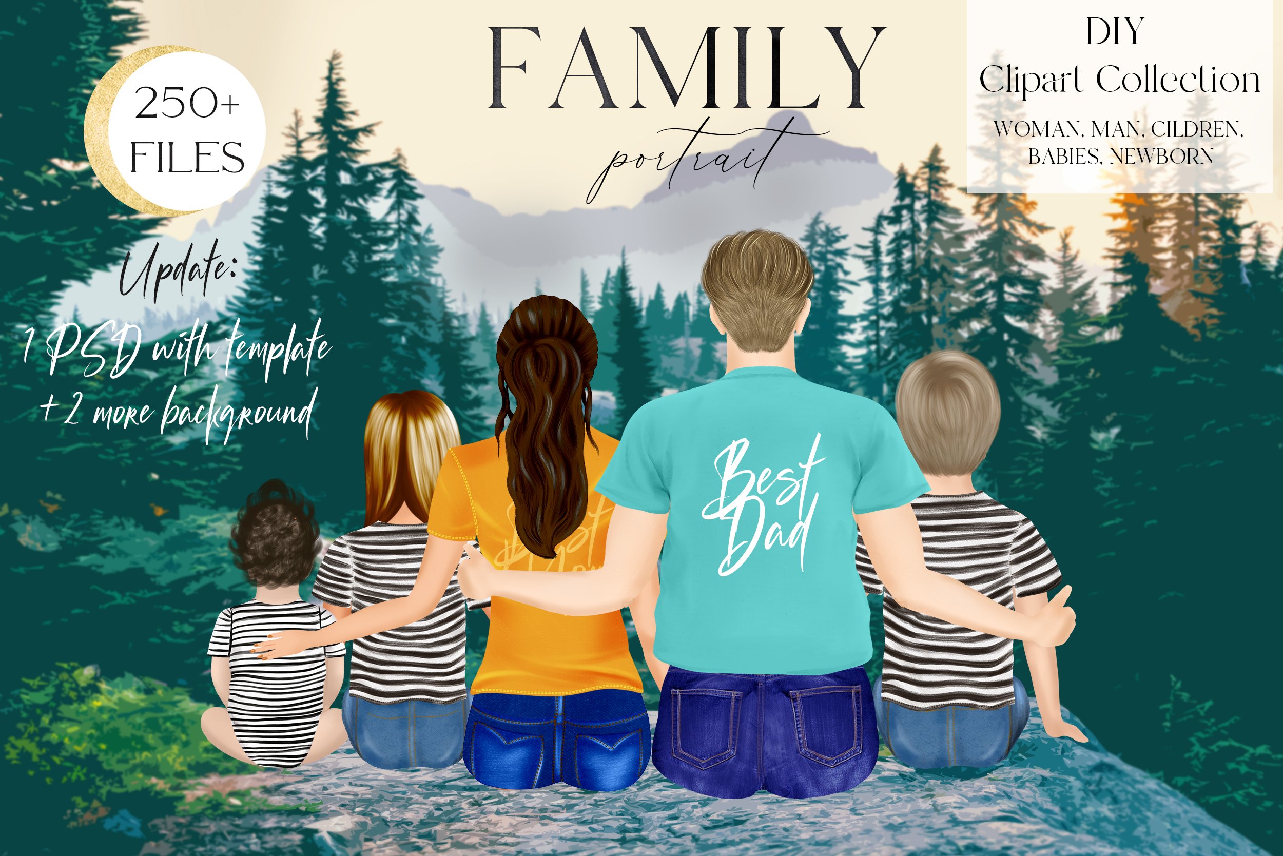 family portraits cliparts