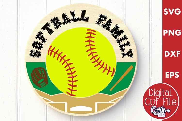 family softball cliparts