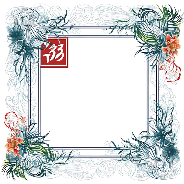 New Year 2024 Greeting Card Decorated in Traditional Vietnam ...