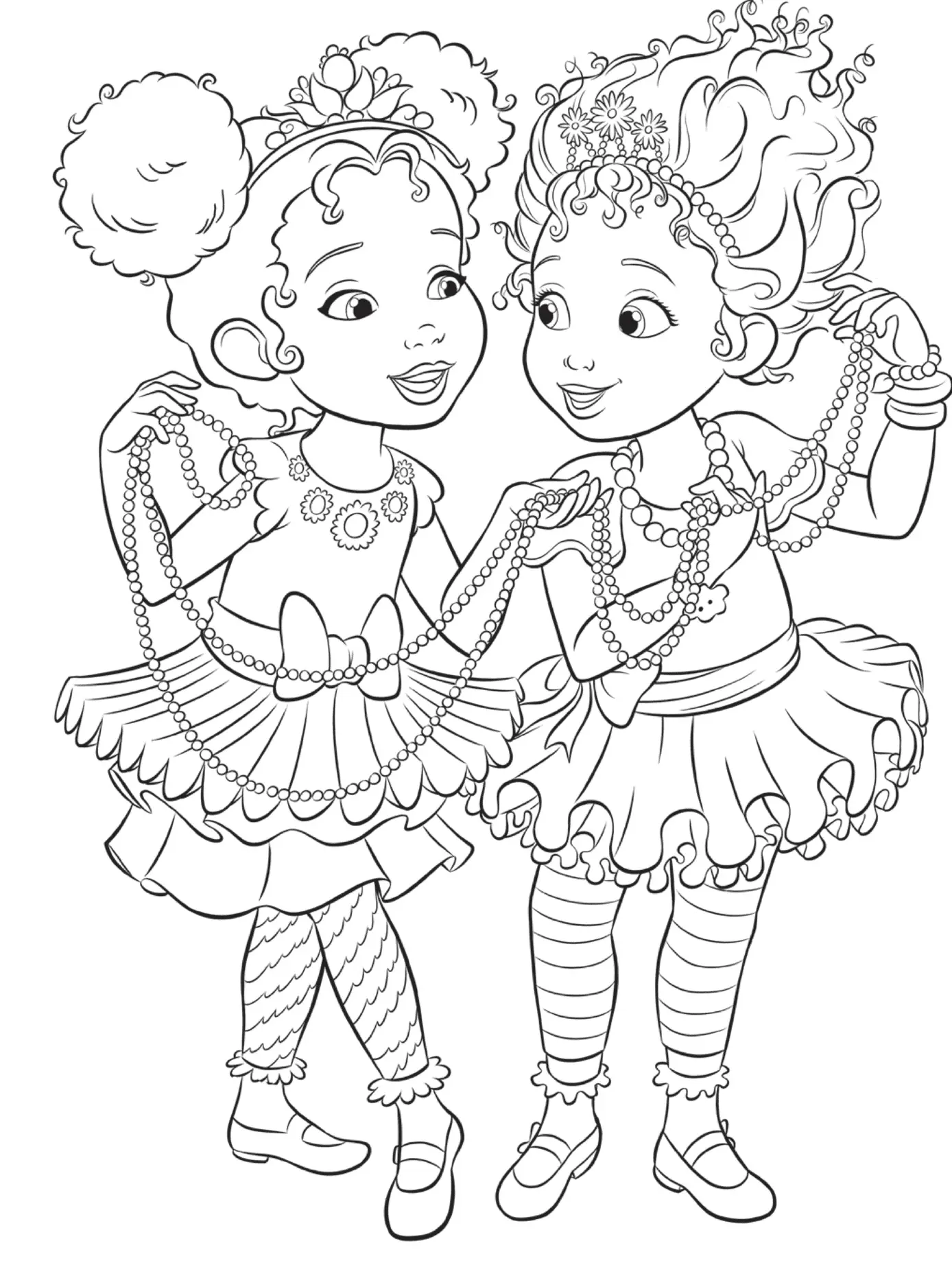 fancy nancy tea party coloring pages