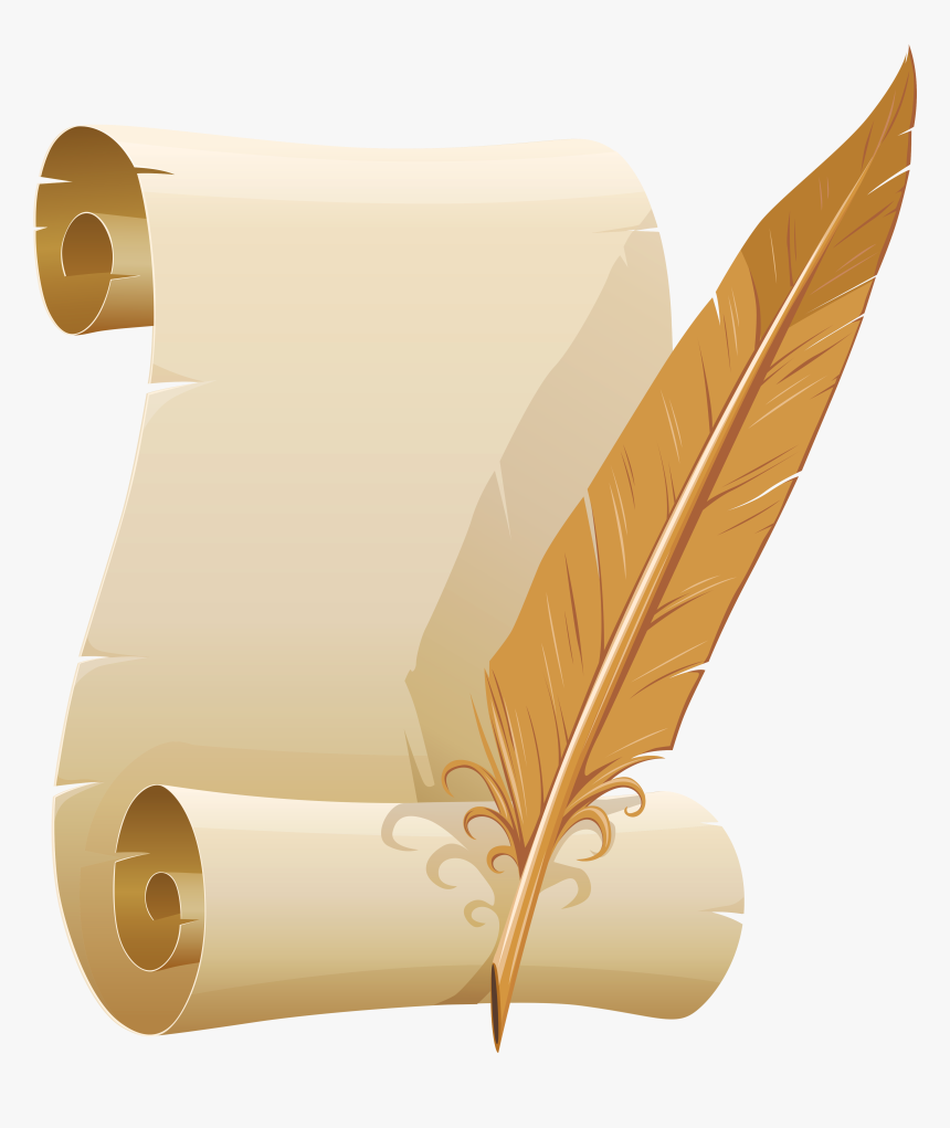 Clip Art Collection Of Transparent Download - Fancy Pen And Paper ...