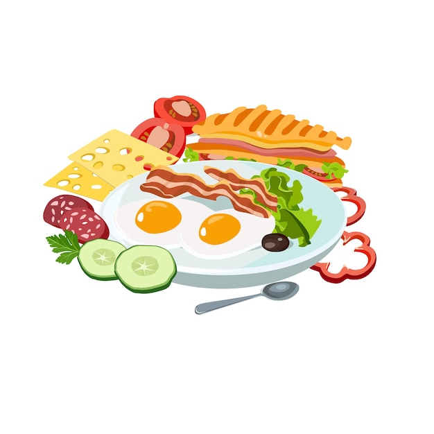 farm breakfast cliparts