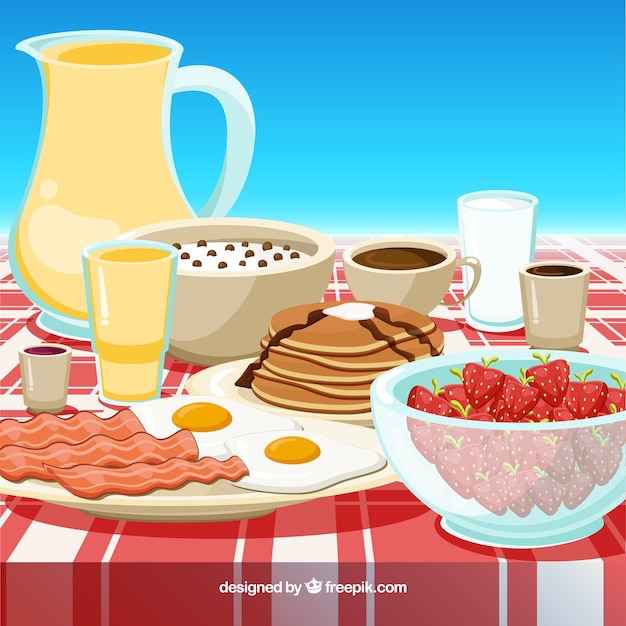farm breakfast cliparts