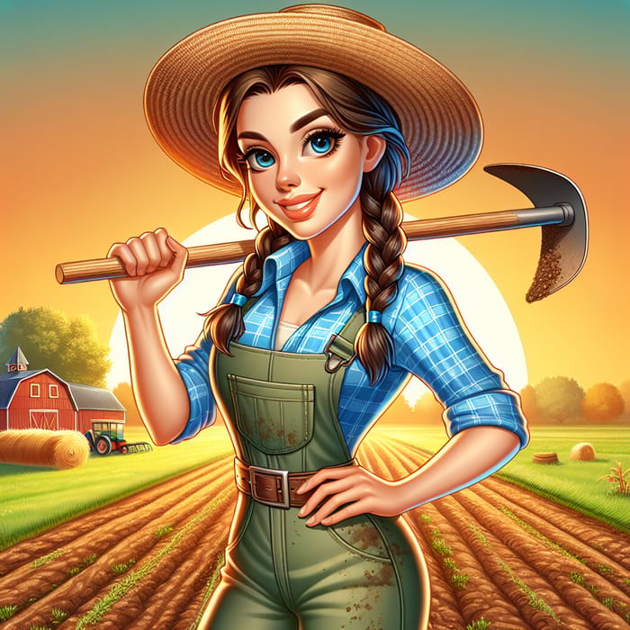 farm woman cliparts 2024
