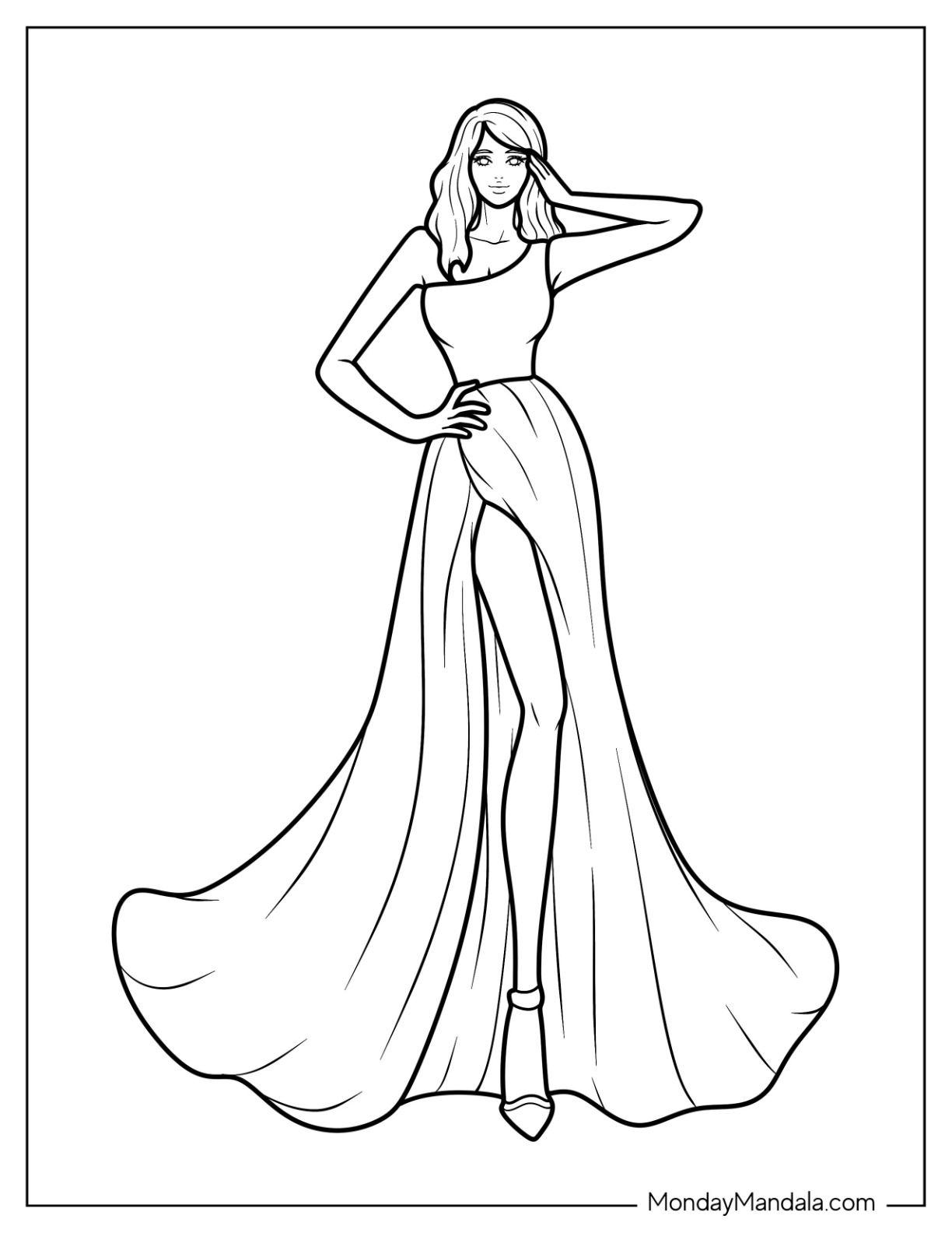 Free Fashion Coloring Pages Printable, Download Free Fashion Coloring