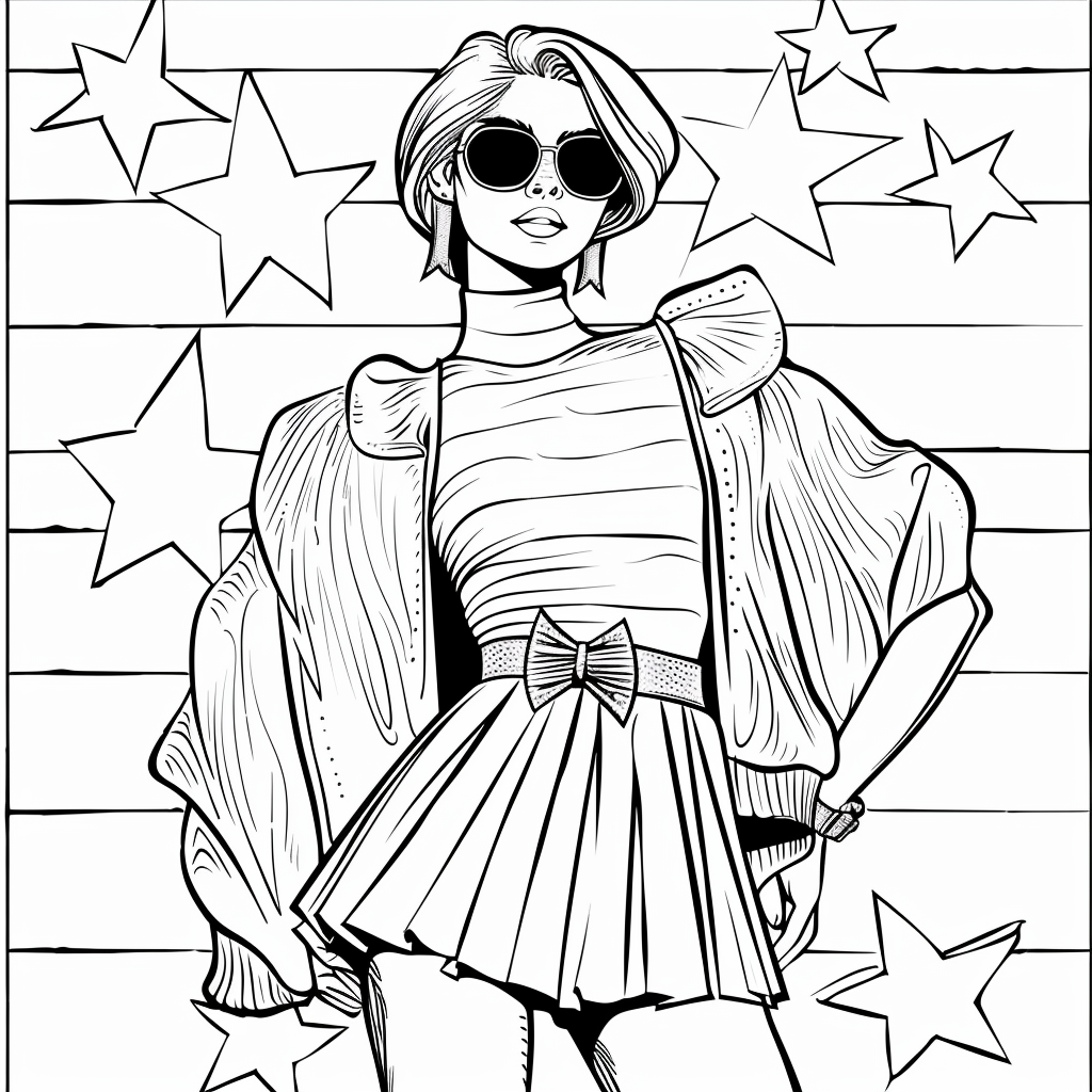 22 Fashion Coloring Pages Free - Fashion Coloring Pages Printable 3