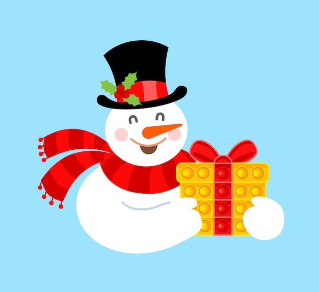fashionable snowman cliparts
