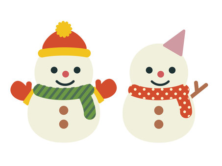 fashionable snowman cliparts