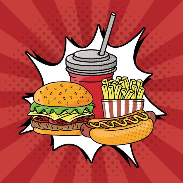 fast food art