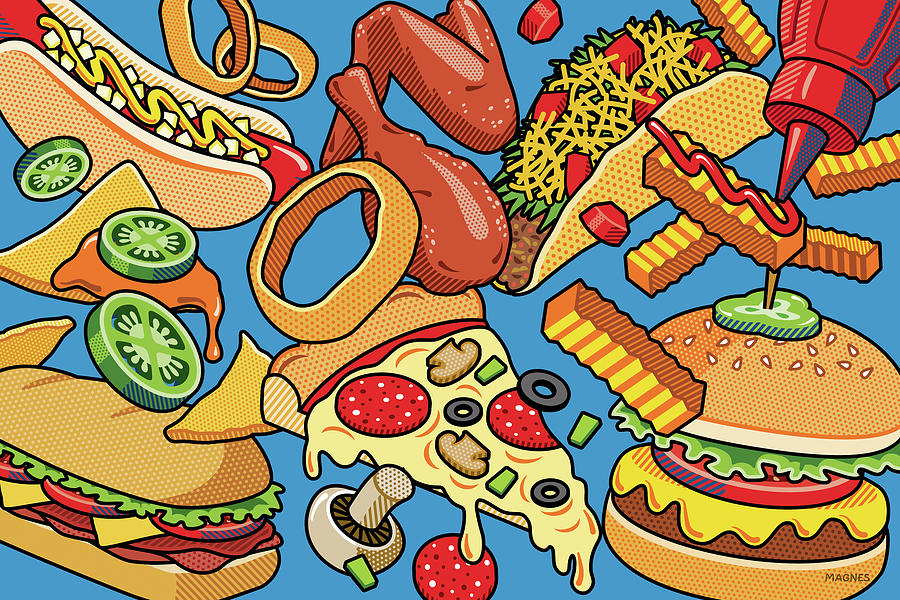 fast food art