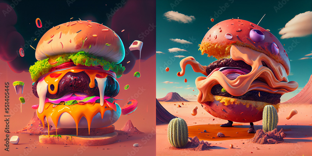 fast food art