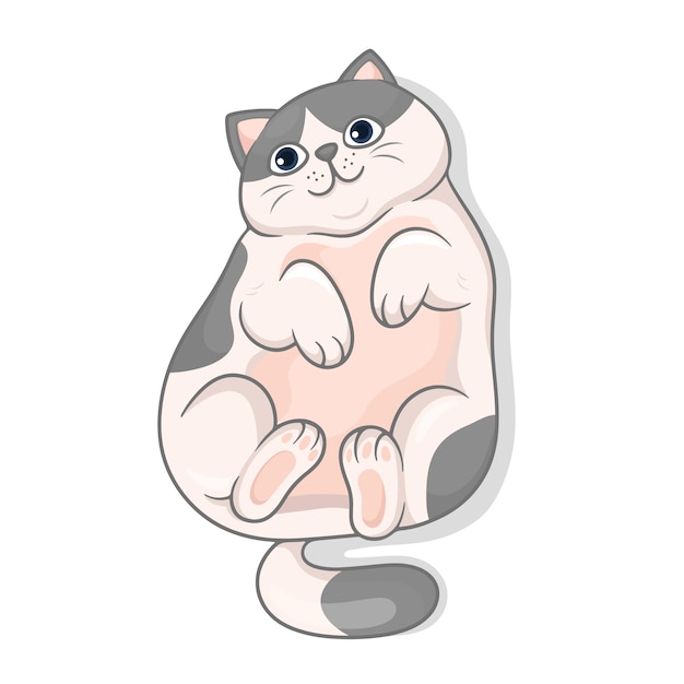 fat cat clipart 2024