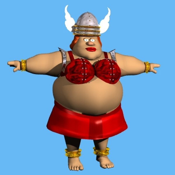 fat lady cartoon characters