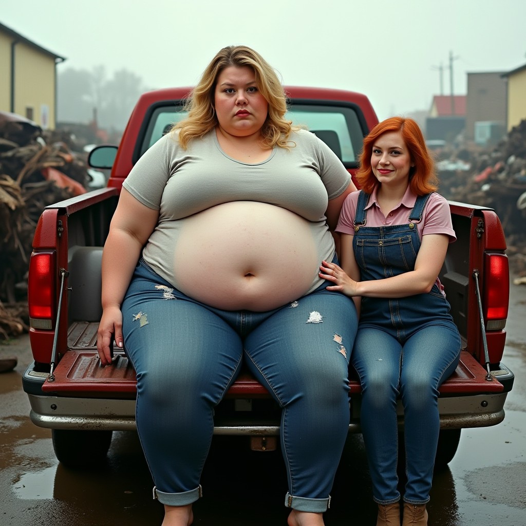 Very fat woman Stock Photo - Alamy
