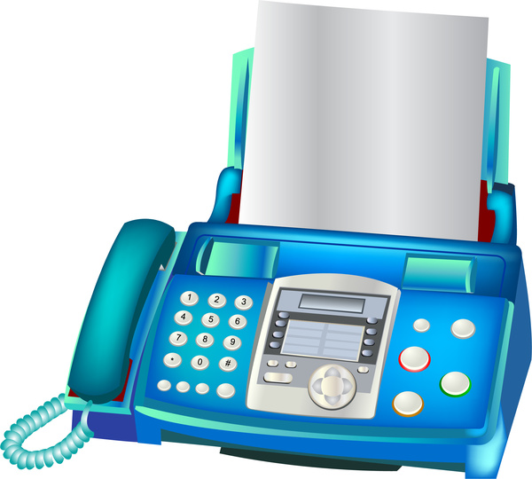 fax machine cliparts