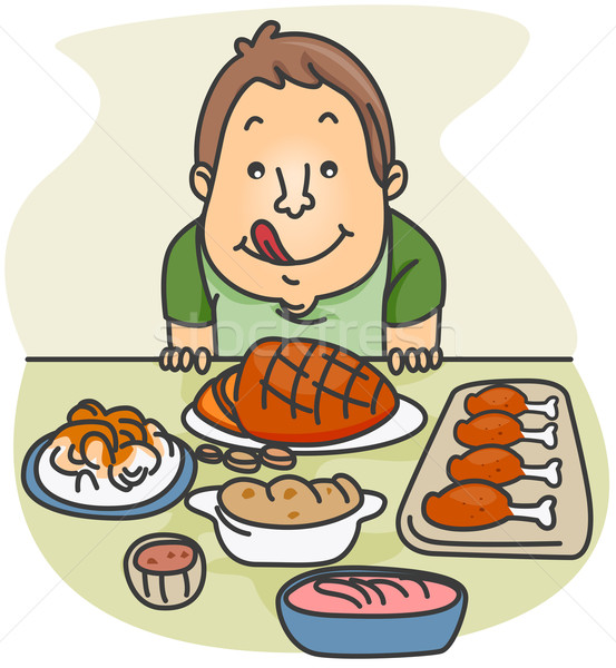 Food Feast vector illustration © lenm (#576850) | Stockfresh