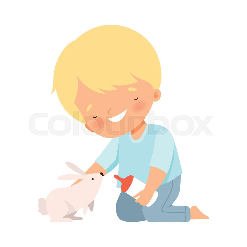 feeding bunny cliparts