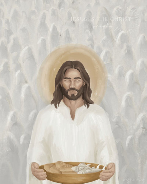 He Feeds the 5000s | Maggie Davis – Jesus is the Christ Prints