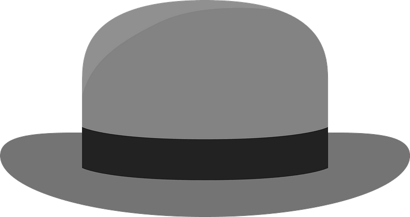 Gray Felt Hat - Free vector clipart images on clipart library.com