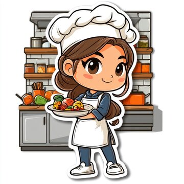 female cook cliparts