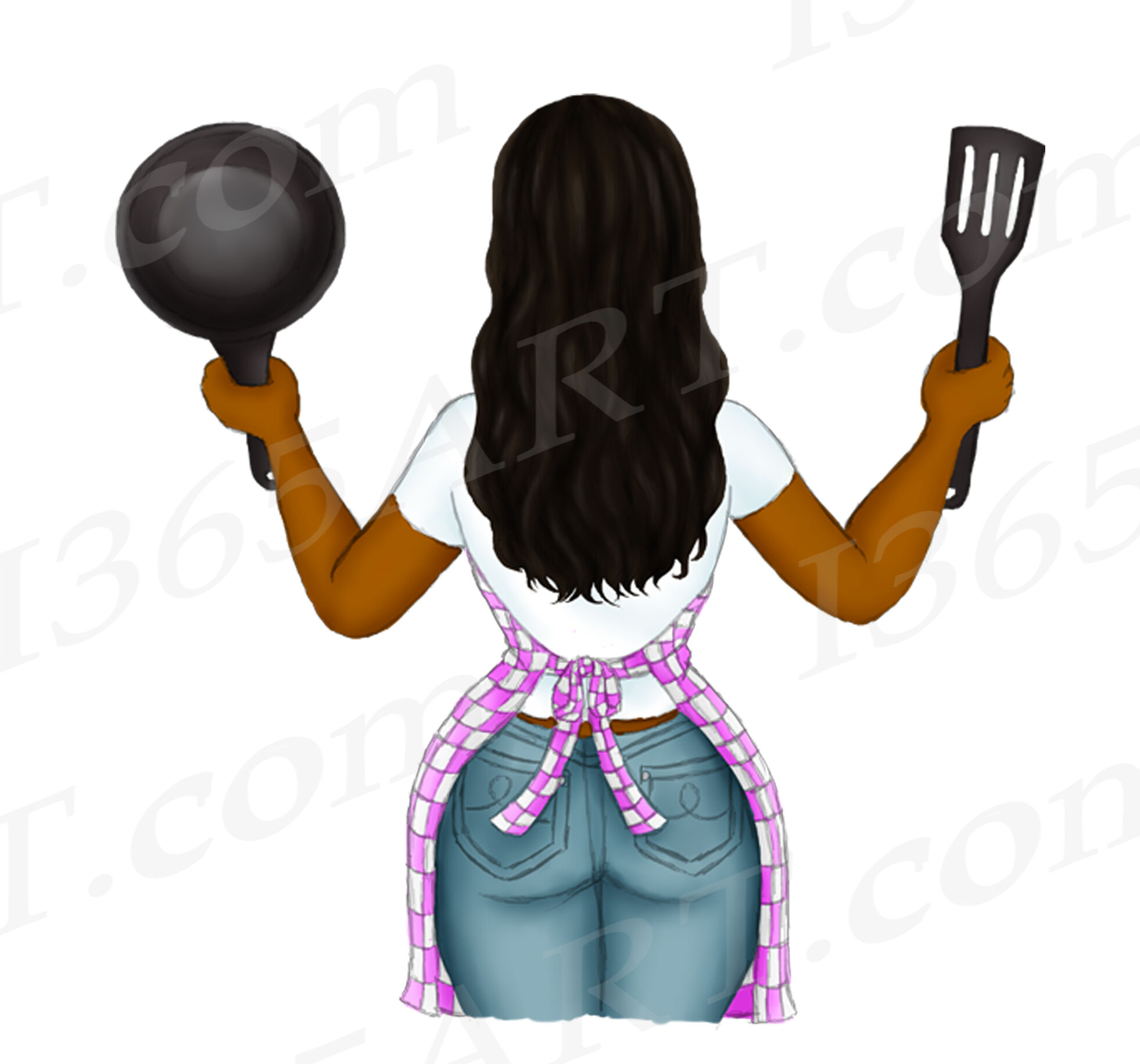 female cooking cliparts