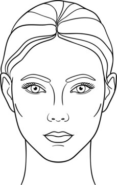 female face outline