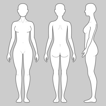 Female Body Outline Images – Browse 173,623 Stock Photos, Vectors ...