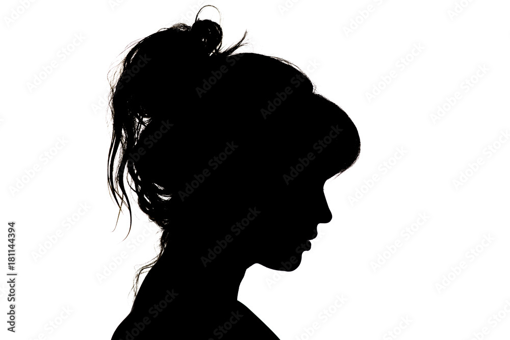 female profile silhouette