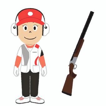 female shooting cliparts