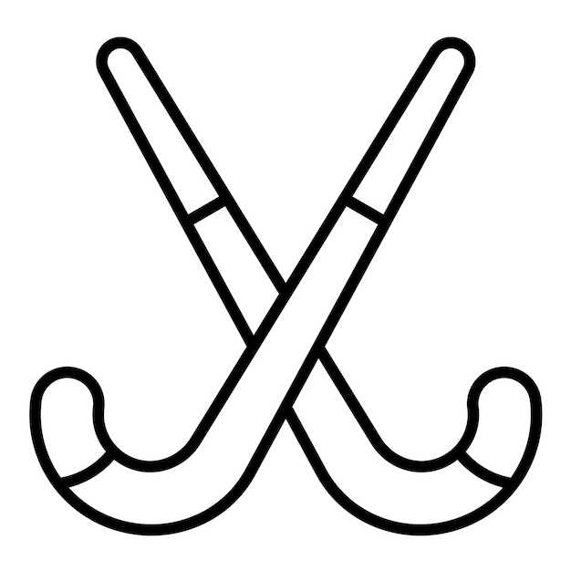 field hockey sticks clipart
