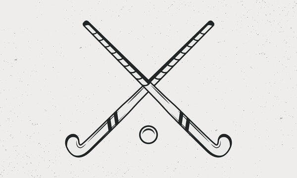 field hockey sticks clipart