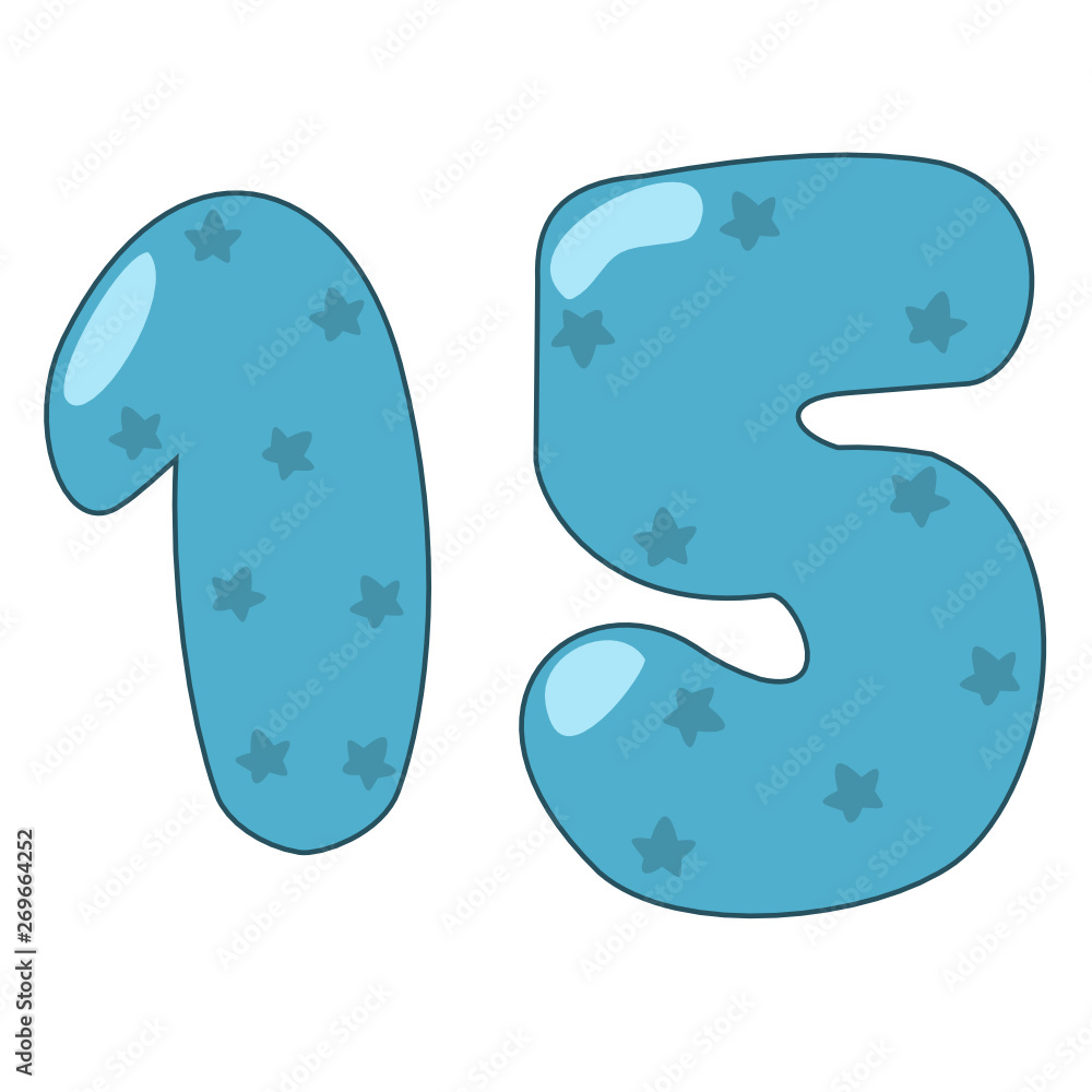 fifteen cliparts