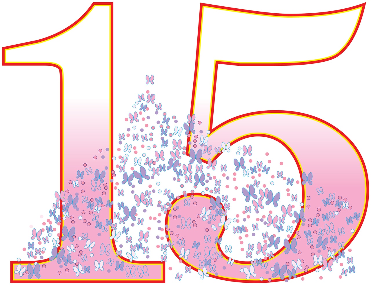 fifteen cliparts
