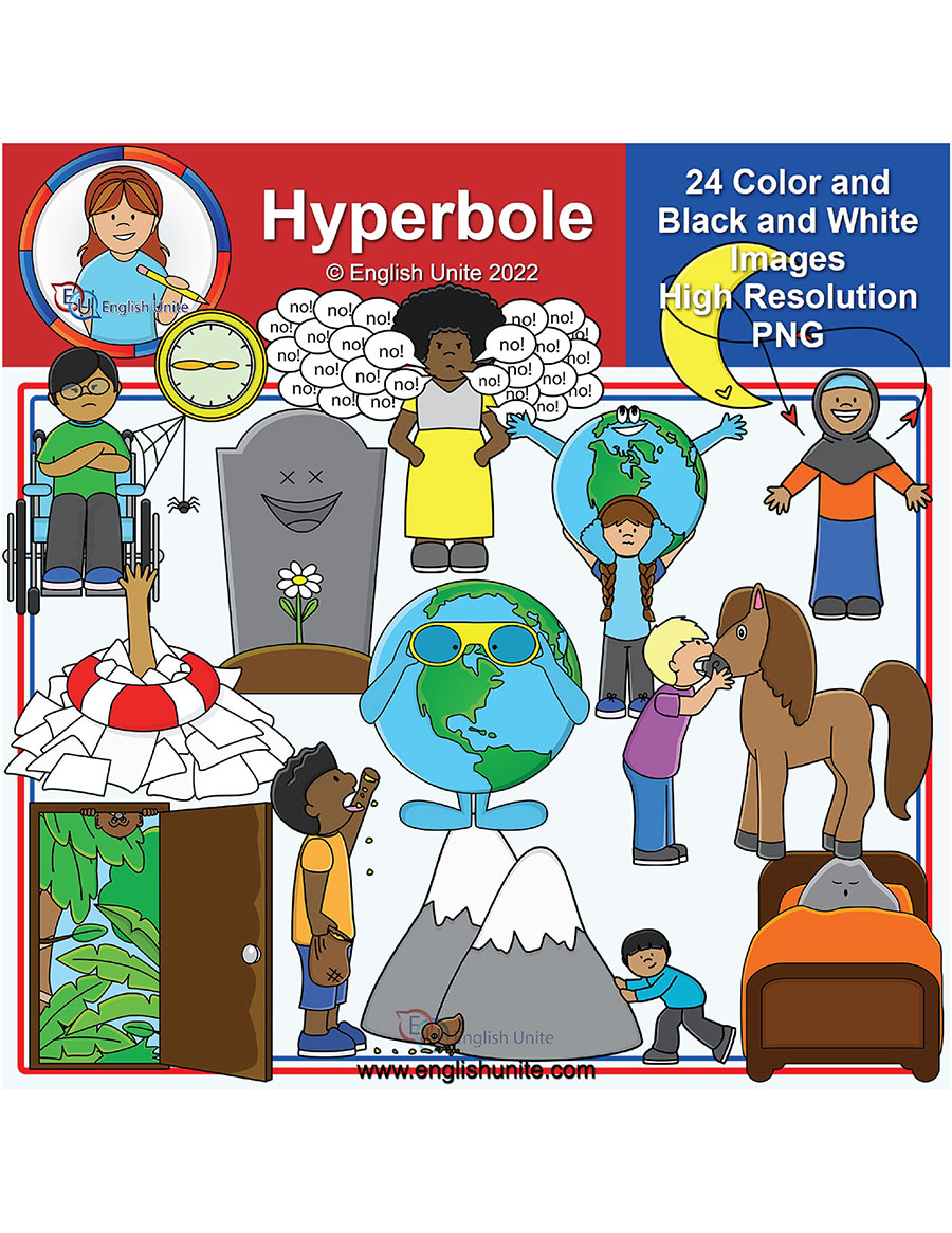 English Unite - Clip Art - Hyperbole (Figurative Language)